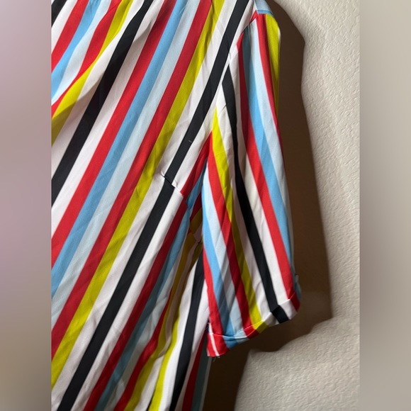 Sweet Pea for NY& Company Multicolored stripes hi-low blouse X-Large - Picture 2 of 13